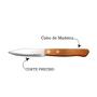 Imagem de Kit Com 5 Facas De Corte Original Aço Inox Cabo De Madeira 