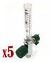 Imagem de Kit Com 5 Fluxometro Para Oxigênio Unitec