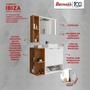 Imagem de Kit com 5 Gabinetes com Cuba e Espelheira Ibiza