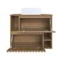 Imagem de Kit com 5 Gabinetes de Banheiro Suspenso 75cm Luiza com 2 Portas Basculante com Cuba
