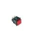 Imagem de Kit com 5 interruptor pulsante quadradro vermelho medindo 40x30mm