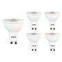 Imagem de Kit com 5 - Lâmpada MR16 Dicroica LED GU10 6,5W 2700K Branco Quente Luz Amarela Bivolt