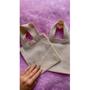 Imagem de kit com 5 Mini Ecobags Lisa 15x15cm - 100% Algodão cru