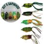 Imagem de Kit Com 5 Mini Iscas Sapinhos Frog Artificial Para Traíras