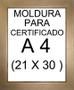 Imagem de Kit com 5 molduras para certificado A4 21x30 ouro com vidro