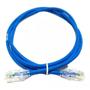 Imagem de Kit com 5 patch cord's gigalan cat6 - 1,5m azul furukawa