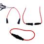 Imagem de Kit Com 5 Porta Fusível Padrão Com Fio 20a 12vdc Prático E Seguro PT1199