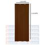 Imagem de Kit com 5 Portas Sanfonada de Pvc 210x105cm Bariri Coffe