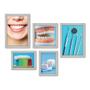 Imagem de Kit Com 5 Quadros Decorativos - Dentista - Consultório - 184kq01b