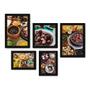Imagem de Kit Com 5 Quadros Decorativos - Feijoada - Comida Brasileira - Restaurante - Cozinha - 202kq01 p