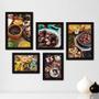 Imagem de Kit Com 5 Quadros Decorativos - Feijoada - Comida Brasileira - Restaurante - Cozinha - 202kq01 p