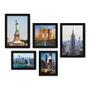 Imagem de Kit Com 5 Quadros Decorativos - Nova Iorque - New York - Viagem - 340kq01p