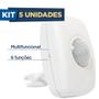 Imagem de Kit Com 5 Sensor de Presença Sobrepor Parede 180g Qa21m Qualitronix