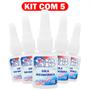 Imagem de Kit Com 5 Super Cola Adesiva Instantânea Multiuso 10g Super Bom