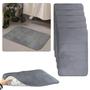 Imagem de Kit Com 5 Tapetes Soft para Banheiro Antiderrapante 40x60cm Macio