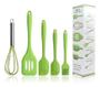 Imagem de Kit Com 5 Utensílios De Cozinha Silicone Cabo Silicone