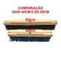 Imagem de Kit Com 5 Vassoura Escovão Gari Nylon Duro 40Cm Sem Cabo