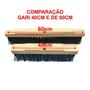 Imagem de Kit Com 5 Vassoura Escovão Gari Nylon Duro 60Cm Sem Cabo