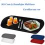 Imagem de Kit com 50 Bandejas Multiuso Retangular 44x30,7 cm Resistente Restaurante Self Service Fast Food