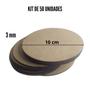 Imagem de Kit Com 50 Bolachas 10x10 Mdf Cru Circulo