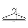 Imagem de Kit com 50 cabides modelo infantil fixo Comac