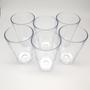 Imagem de Kit com 50 Copos Boteco Brasil Transparente Cristal 190 ml Poliestireno super resistente