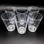 Imagem de Kit com 50 Copos Boteco Brasil Transparente Cristal 190 ml Poliestireno super resistente