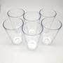 Imagem de Kit com 50 Copos Boteco Brasil Transparente Cristal 190 ml Poliestireno super resistente