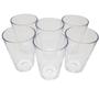 Imagem de Kit com 50 Copos Boteco Brasil Transparente Cristal 190 ml Poliestireno super resistente