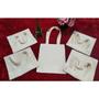 Imagem de Kit com 50 ecobags lisas 25x30cm - 100% algodão cru