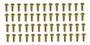 Imagem de Kit Com 50 Parafusos Conico Philips M6X16 Dourado