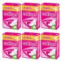 Kit com 6 Absorvente Cotton Line Higienico Cobertura Suave C/ Aba 96 unidades total Imagem de Kit com 6 Absorvente Cotton Line Higienico Cobertura Suave C/ Aba 96 unidades total