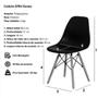 Imagem de Kit Com 6 Cadeiras Charles Eames Eiffel Preto