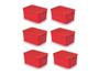 Imagem de Kit Com 6 Caixas Organizadoras Rattan Com Tampa 7L