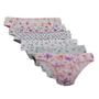 Imagem de Kit com 6 Calcinhas Tanga Algodão 1001 Cotton - Sortidas