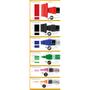 Imagem de Kit com 6 Canetas Poster Titã recarregáveis (traço de 2 a 50mm), profissional, para cartazista escrever em cartaz, faixa de polietileno, etc