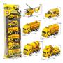 Imagem de Kit com 6 Carrinhos de Obras em Miniatura  Brinquedo com Fricção (Escala 1:48)