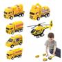 Imagem de Kit com 6 Carrinhos de Obras em Miniatura  Brinquedo com Fricção (Escala 1:48)