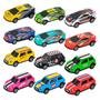 Imagem de Kit Com 6 Carrinhos Drift Racing Em Metal Dm Toys Multicor 6608 - Dm Toys