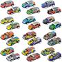 Imagem de Kit com 6 carros miniatura sport pull back metal - dm toys