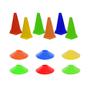 Imagem de Kit Com 6 Cones 24cm+6 Cone Demarcatório Half Chapéu Chinês