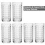 Imagem de Kit Com 6 Copos De Vidro Moderno Luxo 310ml Para Água Refrigerante Suco