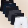 Imagem de Kit Com 6 Cuecas Microfibra Masculino Boxer Box Original Lupo Básico Sem Costura Cores Básicas
