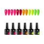 Imagem de Kit com 6 Esmaltes em Gel Fluorescente Neon - Semipermanente UV/LED