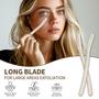 Imagem de Kit com 6 Ferramentas de Dermaplanagem Facial - Remove Penugem e Esfolia