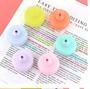 Imagem de Kit com 6 marca texto em formato de Macaron material escolar