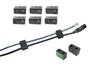 Imagem de Kit Com 6 Organizador Separador Cabos Fios De Mesa ou Parede