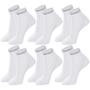 Imagem de Kit com 6 Pares de Meias Hang Loose Modelo Cano Curto Lisa Básica Esportiva Calcanhar Verdadeiro