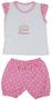 Imagem de Kit Com 6 Peças Camiseta e Short Bebê Recém-nascido Menina