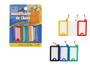 Imagem de Kit com 6 Peças de Chaveiro com Identificador de Chave Colorido